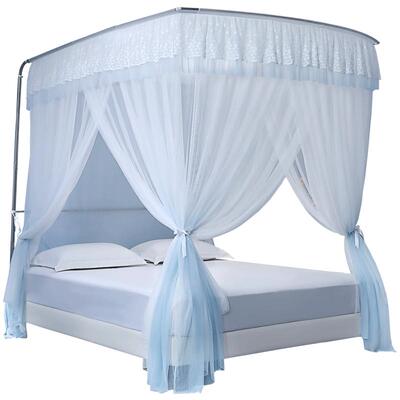 水星家纺简约唯美立地式蚊帐