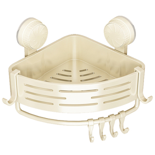 卫生间置物架吸盘免打孔淋浴房三角篮厕所转角架墙上壁挂收纳架子