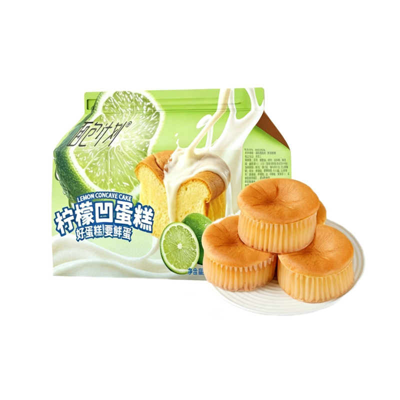 面包计划柠檬凹蛋糕清爽不腻蓬松柔软营养早餐下午茶糕点休闲零食
