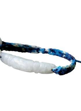 复古翡翠腊线编织手绳