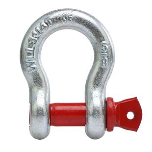 镀锌D型卸扣U型弓形卡扣钢丝绳链条连接索具锁扣船舶起重吊装扣