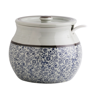 5斤装陶瓷猪油罐 大容量装热油容器厨房储物五谷杂粮罐子复古坛子