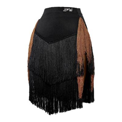 又见梵羽拉丁舞蹈服流苏裙