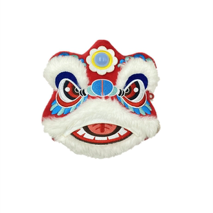 中国风醒狮可爱国潮拜年红包亲子袋男女孩儿童斜挎包零钱包小包包