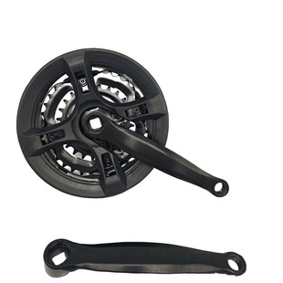 自行车轮盘 牙盘曲柄盘高碳钢曲柄链山地车三片自行车变速齿轮盘