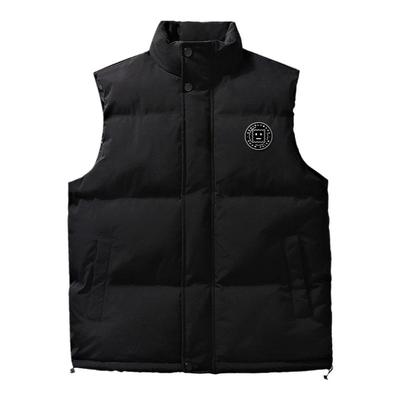 捷尼拉莫黑色马甲男款秋冬2025新款羽绒棉美式无袖坎肩宽松外套男