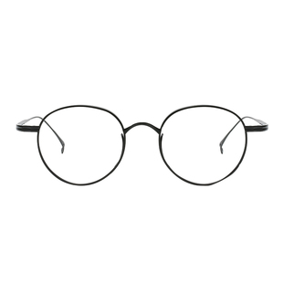 万年龟余文乐同款眼镜框男KMN113椭圆纯钛宽边可配近视复古眼镜架