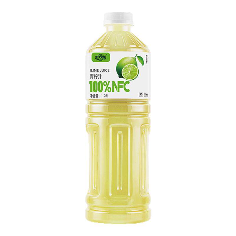 青柠汁果汁饮料1250ml*2大瓶整箱
