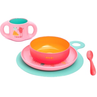 新款现货西班牙SUAVINEX苏维妮宝宝儿童餐具五件套礼盒定制刻名字