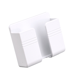 免打孔壁挂式手机充电支架粘贴式遥控器收纳盒床头懒人手机置物架