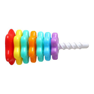 彩虹转转乐叠叠乐婴幼儿转转塔0一3岁宝宝旋转叠套圈玩具益智早教