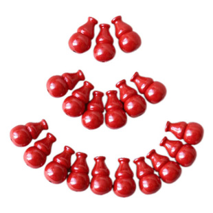 原矿朱砂高抛颜色红亮帝王砂小葫芦配件朱砂饰品