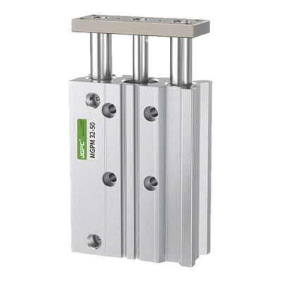 MGPM三轴三杆带导杆气缸12/16/20/25X10/20/30/40/50/75Z小型气动