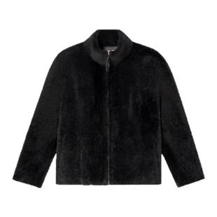 诗篇专选宽松短款皮毛一体夹克皮草外套2026春季新款