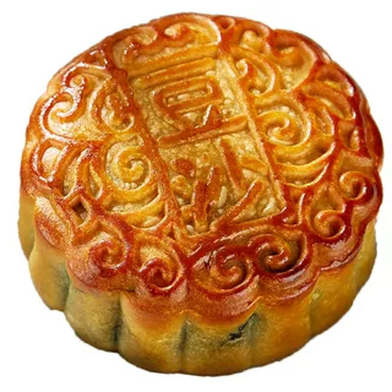 邑家亲广式手工黑豆沙月饼食品