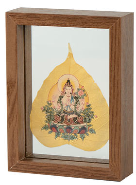 家居装饰品叶脉画释迦阿弥药师