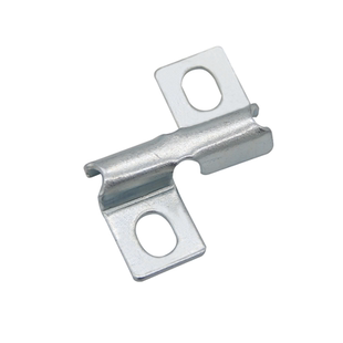 网格桥架十字蝴蝶扣网格桥架设备固定件镀锌十字扣蝴蝶卡扣网格线槽对墙地面固定配件镂空网状桥架镀双孔卡扣