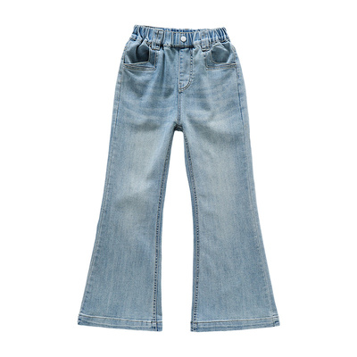 女童裤子春秋2025新款儿童喇叭裤