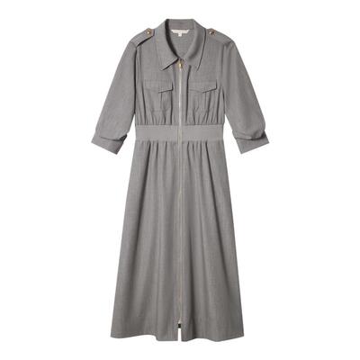 【羊毛混纺】PSALTER诗篇超包容显瘦翻领收腰衬衫裙连衣裙