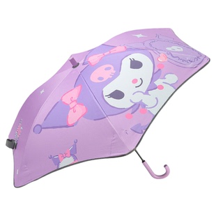 库洛米儿童雨伞安全圆角防戳凯蒂猫长柄女孩滚轮晴雨伞上学专用