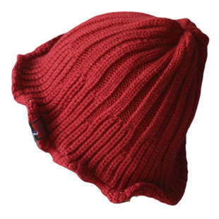 尖顶乞丐毛线帽子女秋冬日系潮流波浪边定型个性针织套头女巫帽