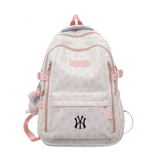 NY&NB书包女生大容量高中生初中生2025新款双肩包轻便中学生背包