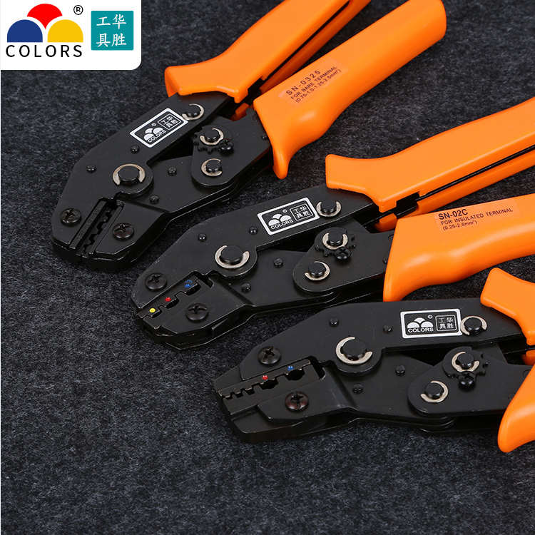 华胜SN-28B/48B/02C/06WF冷压端子钳弹簧裸管型预绝缘端子压线钳