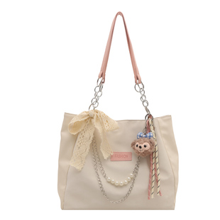 女包2025新款潮流时尚通勤质感休闲洋气百搭大容量单肩链条托特包