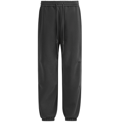 CHINISM赤尘深灰色运动卫裤男