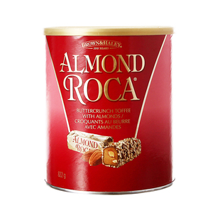 美国进口Almond Roca乐家糖扁桃仁黑巧克力海盐什锦太妃酥糖450g