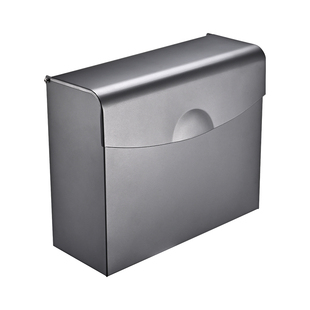 卫生间纸盒厕所专用置物架不锈钢放置纸巾草纸盒防水壁挂式免打孔