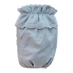 小香风蕾丝花边袖套女防污护袖秋冬韩版学生套袖黑白色羽绒服袖头