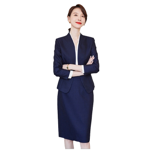 诗璐雅西装套装女气质干练经理工作服秋冬女神范职业正装西服裙套