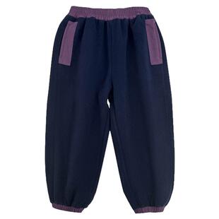 海妈家童装2025冬季新款男童加厚保暖冬装长裤摇粒绒裤子洋气