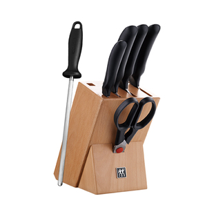 德国双立人Style刀具7件套厨房家用套刀菜刀砍骨刀水果刀磨刀棒