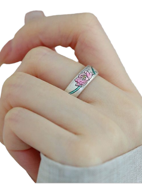 戒指女S999足银银新中式民族风