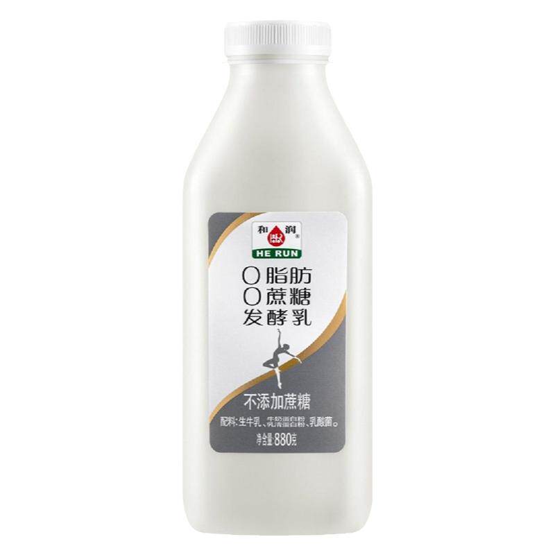 【0脂0蔗糖】880g*3大瓶和润酸奶