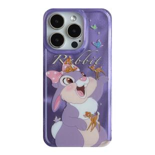 由里公园ins少女紫色卡通可爱兔子15适用17pro苹果17ProMax手机壳iPhone16全包17新款14Promax防摔保护套13软