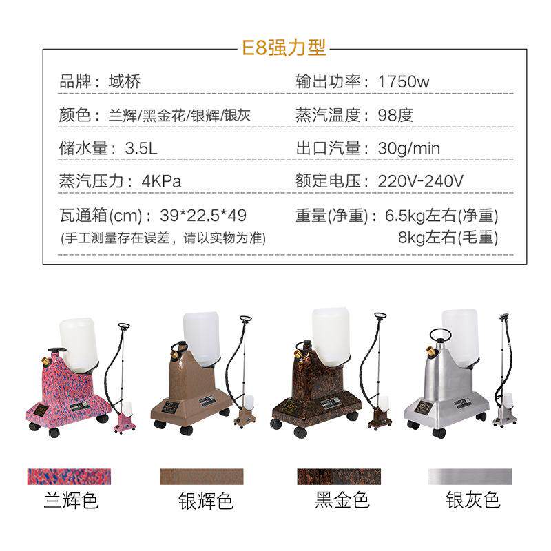 域桥强力型大功率挂烫机服装店用挂式烫斗家用蒸汽熨斗全铝壳