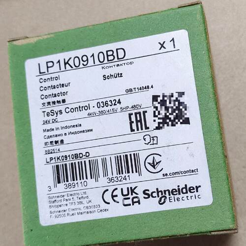 议价交流接触器TeSys控制系列LP1K0901BD适用