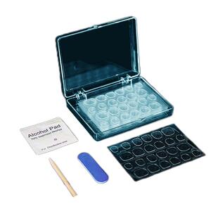 果冻胶蓝胶盒装超薄加粘假指甲双面穿戴甲持久防水可拆卸美甲工具