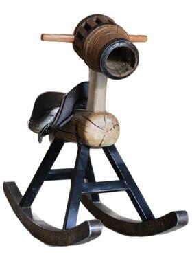 原木木马民宿儿童成人游乐场