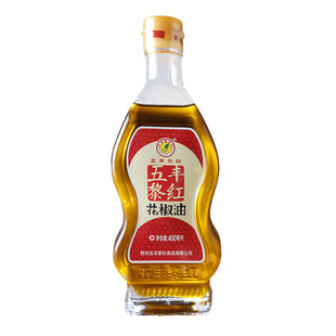 五丰黎红花椒油400ml 四川汉源麻椒油麻油特麻特香红花椒油凉拌油
