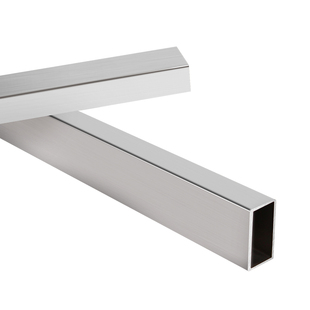 不锈钢加厚方管 15*30手机店挂钩服装店横杆配件上墙aa柱正挂货架