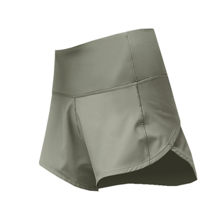 运动速干跑步短裤女双层健身短裤跑步防走光马拉松短裤速干宽松夏