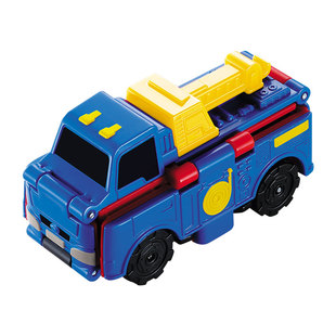 奥迪双钻儿童变形玩具车反反车全家桶工程车军事车一变二口袋玩具