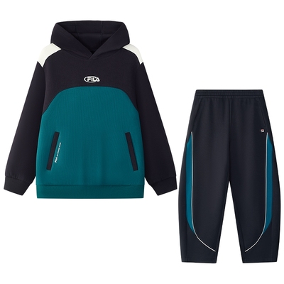 FILA斐乐针织连帽上衣+针织长裤