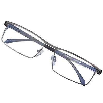 近视眼镜纯钛男大脸舒适可配度数