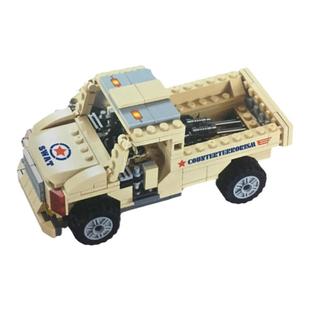 29003杰星正品积木军车越野汽车儿童塑料益智拼插玩具