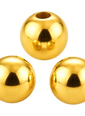 六臣珠宝足金999小金珠子